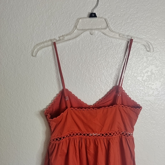 NWT Estelina Stellah Lace Trim Midi Dress Spice Sz S - Picture 6 of 13